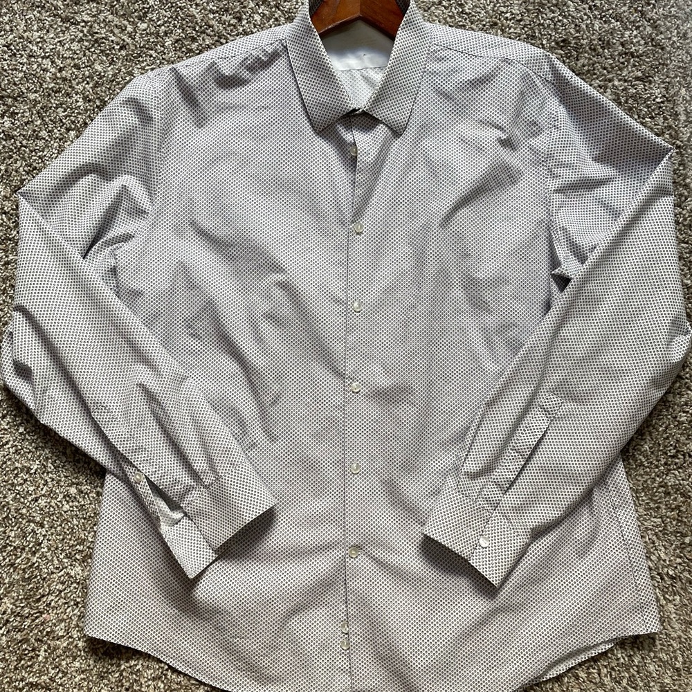 Mens Calvin Klein Extreme Slim Fit Button Up